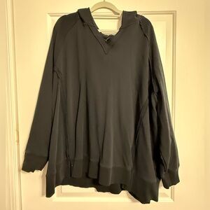 Torrid Black Frayed Edge Hoodie